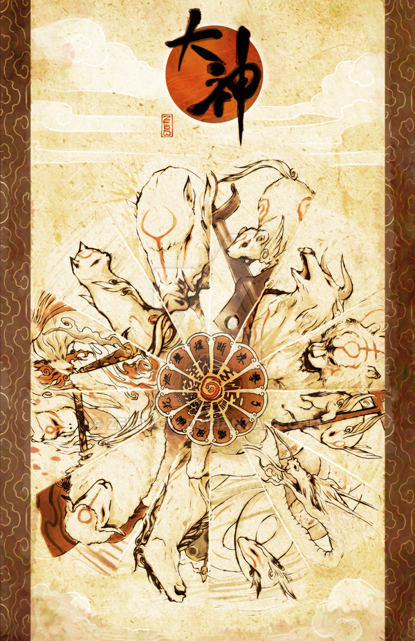 nerdie-heaven: Okami: The Gods by  zeldacw  