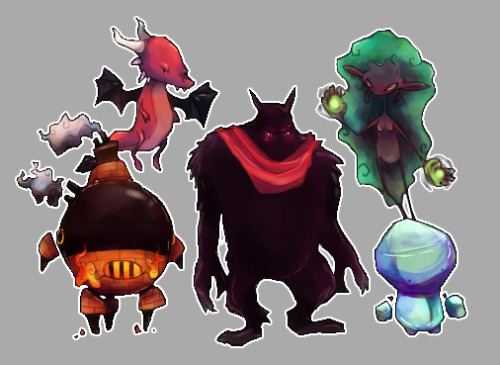 FREE STUFF!!!I created these monsters earlier this year to be used in indie games but didn&rsquo;t h