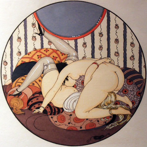 lostkitteninthestreets: Gerda Wegener’s depictions of lesbian sex, painted in the early 1900s