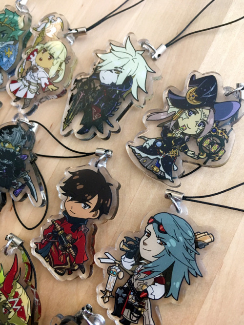 FFXIV Charms now in stock for regular orders!goo.gl/xpWGkGThese are 2inch clear double sided acrylic