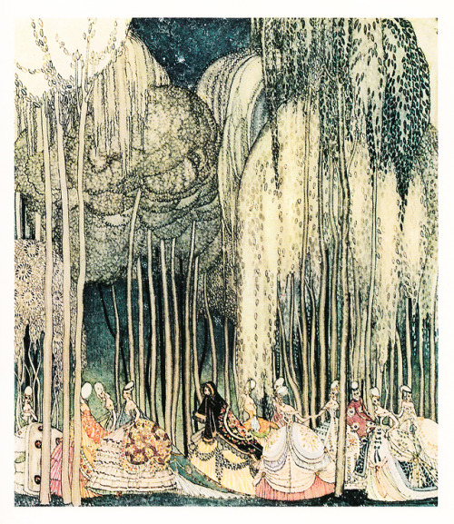 adelphe:The Twelve Dancing Princesses from In Powder and CrinolineKay Nielsen with an introduction b