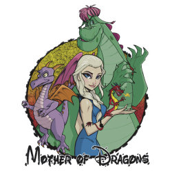 tomhodges:  Mother of Dragons. http://www.redbubble.com/people/hodgesart/works/12106389-mother-of-dragons?p=t-shirt OK Gang! Here’s the link to snag my T-shirt at RedBubble! Share it… Pass it around! It’s a must for Game of Thrones/Disney Frozen