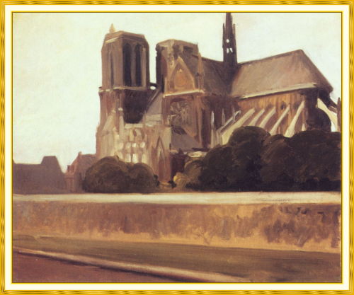 artist-hopper:Notre Dame, 1907, Edward Hopper