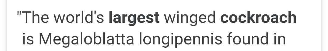 shitposting-extraordinaire:  peggle2:  bogleech:   glutko: The largest cockroach
