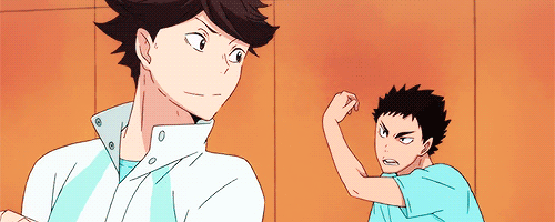 furyokus:  &ldquo;Damn it, Oikawa! Don’t say his toss is better than yours!