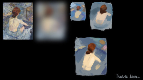 Color studies I did last week in class… I chose to work from paintings that I love and tried 