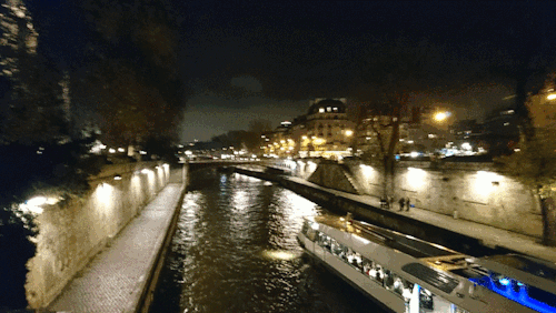A beautifully animated GIF of Paris, France, on December 19, 2017 III.