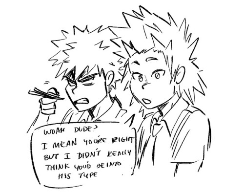 paunchsalazar:it came as a surprise but I like Shinsou and Kaminari.. also my love for Kiribaku prevails