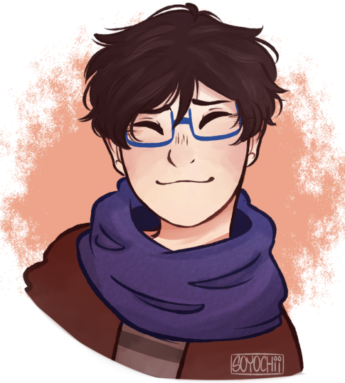 soyochii:Smiling Yuuri bc I love him and can’t stop drawing him.