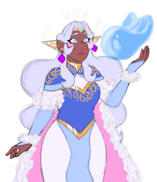 lego-space-lesbian-arts:Allura as a water bender from Avatar!! <3 <3 <3