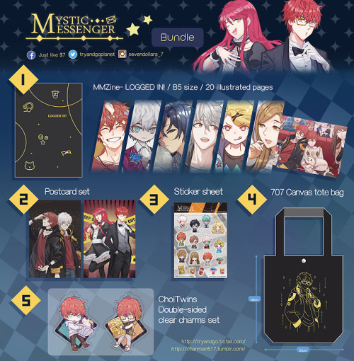 [PRE-ORDER!] MYSTIC MESSENGER ZINE / BUNDLE / CHARMS / TOTE BAG We are now open for pre-order! 