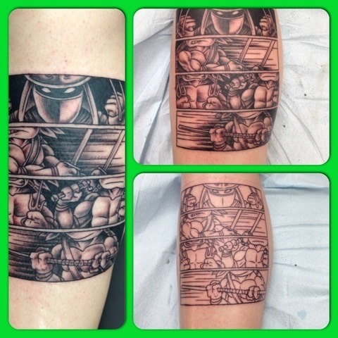 By Le Mush  tattoosleeve blackink comics comicstrip tattooed    Tattoo On Sleeve  112K Views  TikTok