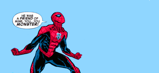 fyeahspideypool: Spider-Man + feelings [for Deadpool] development #starting from