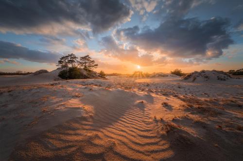 amazinglybeautifulphotography: Stormy sunset at this huge sand area in the Netherlands called Kootwi