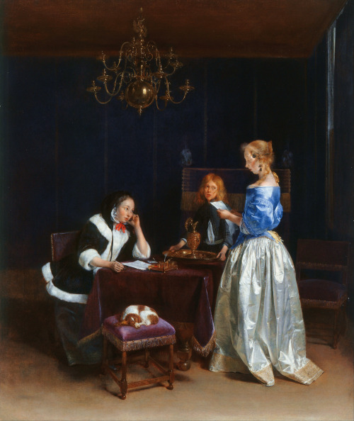 The Letter,  by Gerard ter Borch (Dutch, 1617-1681)