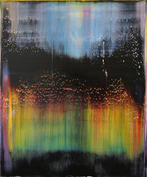 redlipstickresurrected:  Harry Moody aka Harry James Moody (American, based Los Angeles, CA, USA) - Abstract Twilight #6/12  Paintings: Oil on Canvas