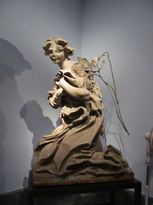 Modern recreation of Bernini’s model for angel, Vatican Museum. More information here: http://