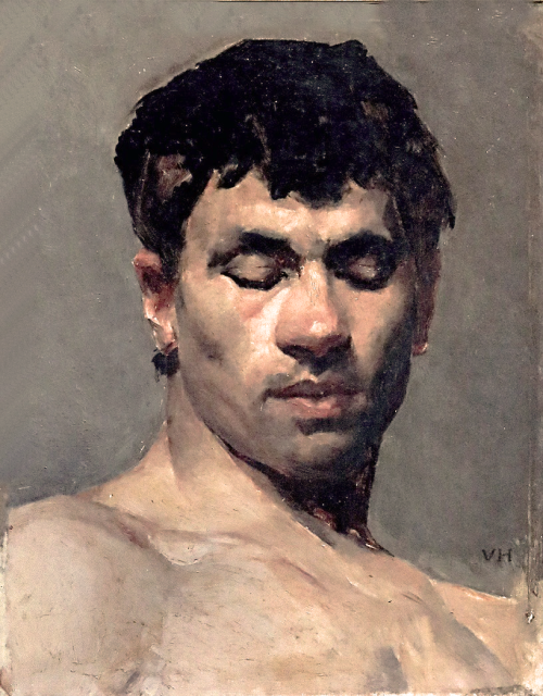antonio-m:‘Portrait of a man,’ 1904. by Vilhelm Hammershøi (1864-1916). Danish artist. oil on canvas