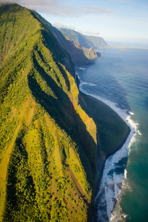 expressions-of-nature:  Towering Sea Cliffs, Hawaii : Crystal Brindle