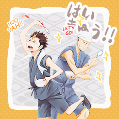 mochichou:  Karasuno boys having fun at a festival  