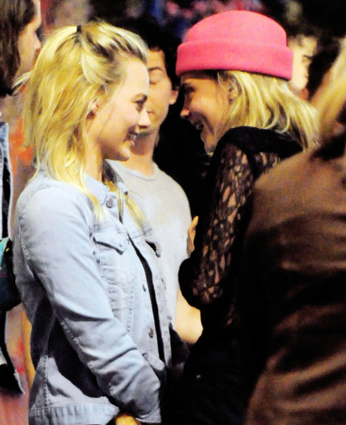 dcvertigodaily:  Amber Heard, Cara Delevingne and Margot Robbie enjoying a night out in London