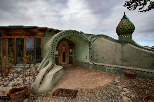 earthship©cpleblow (2021)Just outside of Taos, NM lies a community of “Earthships” or homes built of