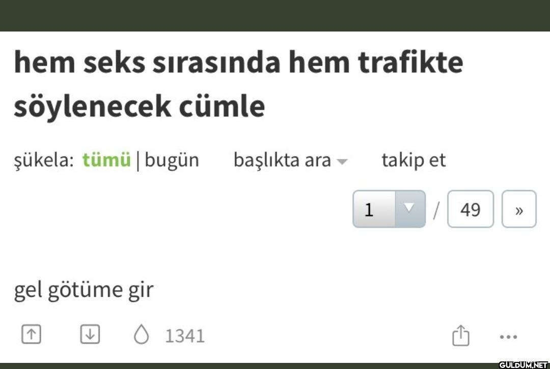 hem seks sırasında hem...