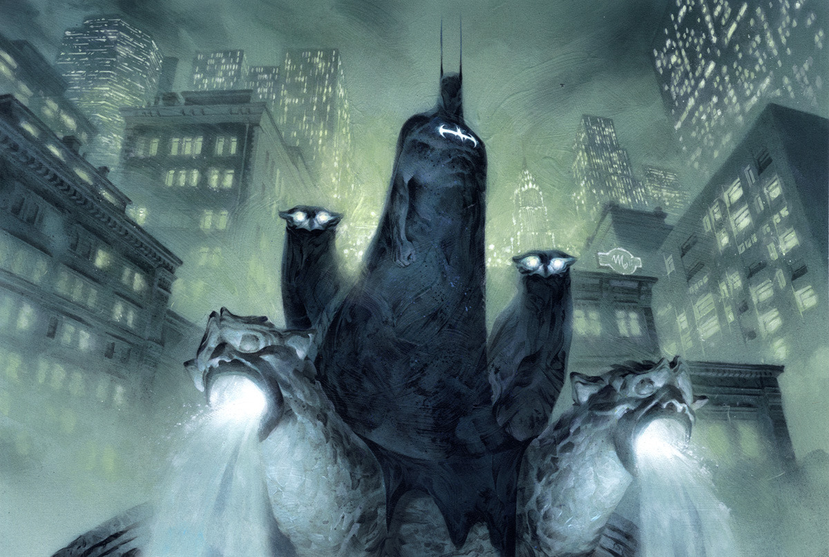 brianmichaelbendis:  Batman by Mikael Bourgouin