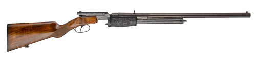 A very lovely French or Belgian pump action 16 gauge slug gun.  Currently on sale a goergens gu