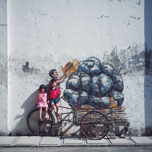 itscolossal:  More: Site-Specific Street Interventions by Ernest Zacharevic [11 images] 