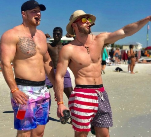 patriot-beef:Loud and proud wherever we go. The true alpha? Dude in the back, photobombing them.