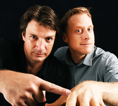 nathanfilliondaily:  Nathan Fillion and Alan Tudyk Comic Con Portraits on July 22,