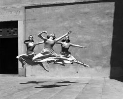 mamma-wolf: three dancers, mills college,