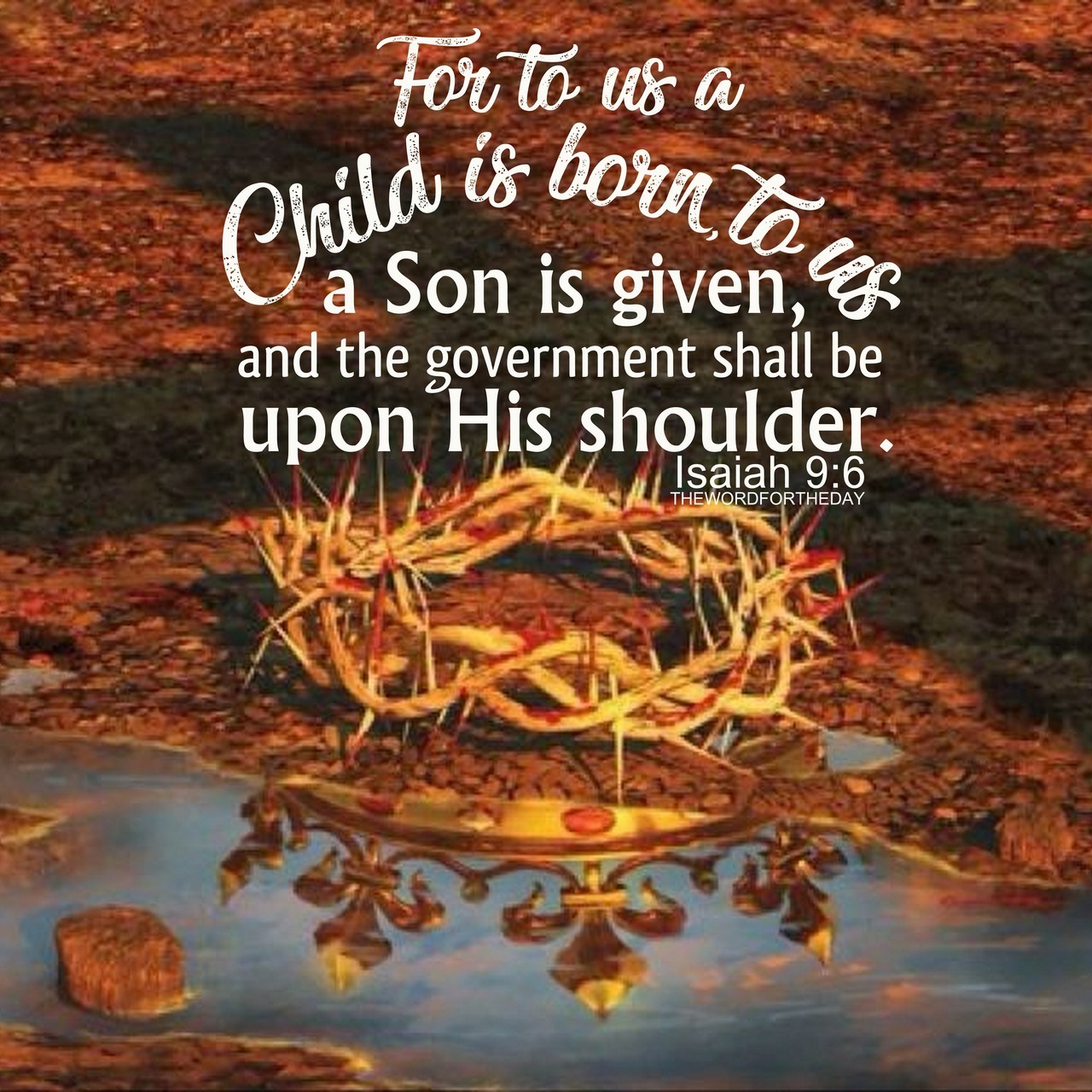And the government shall be upon His shoulders', because He&rsquo;s the 