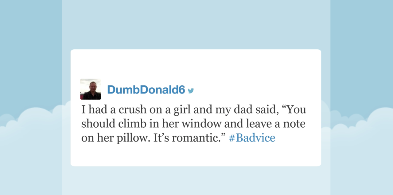 tastefullyoffensive:  Video: Tonight Show Hashtags: #Badvice