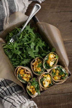 foodfuck:tandoori cauliflower wrap