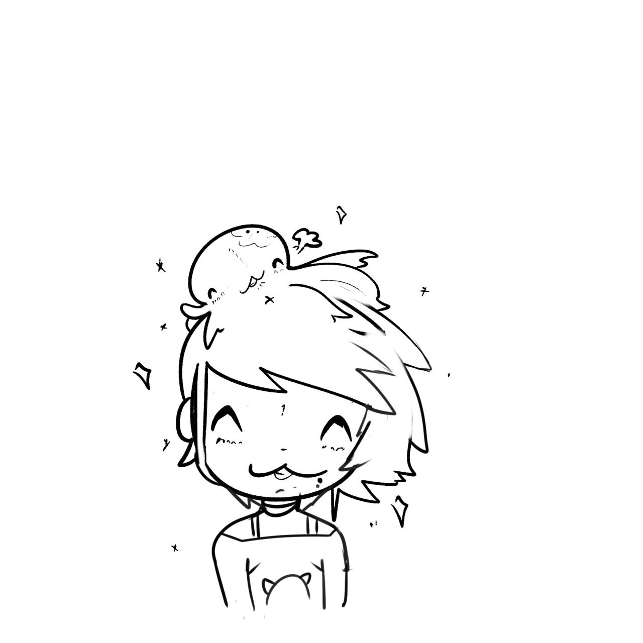 eagle-summers:  Pet the hair at your own risk… 