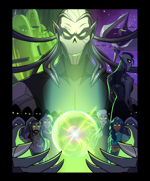 Villain cards from the last season of She-Ra!! Including Noelle’s initial concept sketch. Final draw