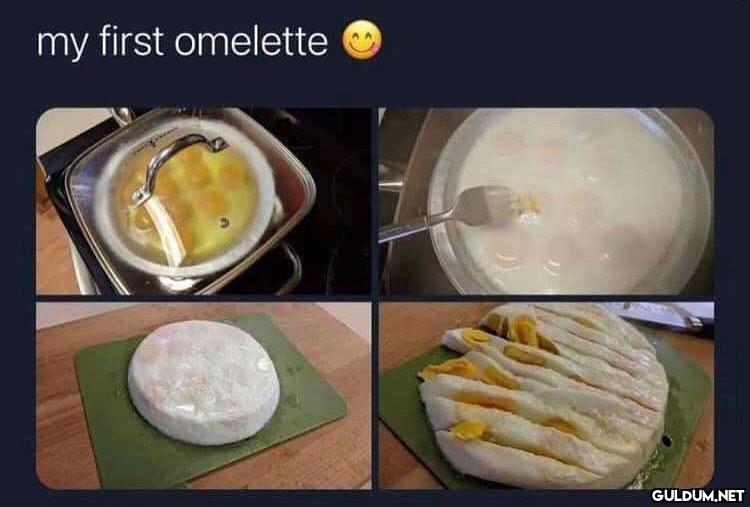 my first omelette   Kaynak