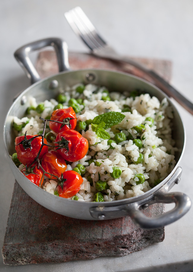 emigetsfit:  minted rice and peas 