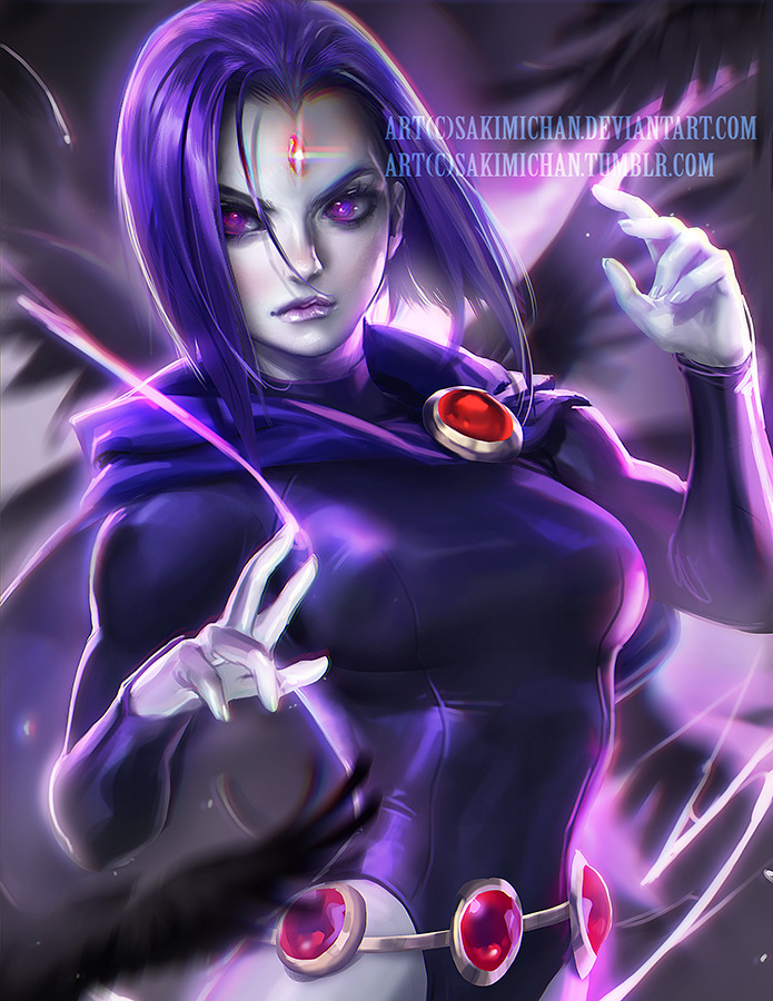 sakimichan:Beast boy ^o^ I ship him with Raven &lt;3 His face is painted in a
