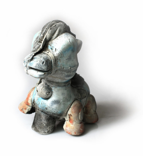 Untitled, concrete toy sculpture, 2016