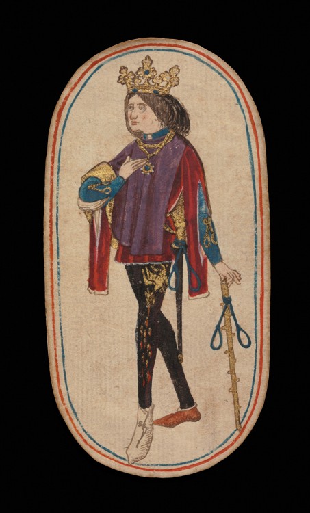 centuriespast:King of Nooses, from The Cloisters Playing CardsMade in Burgundy (ca. 1475-80), from p