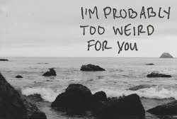 But Maybe You’re Weird Enough To Want Me