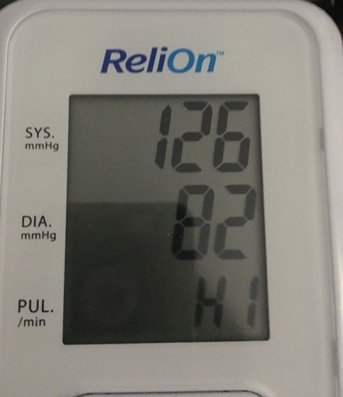 When your blood pressure monitor greets you&hellip;.