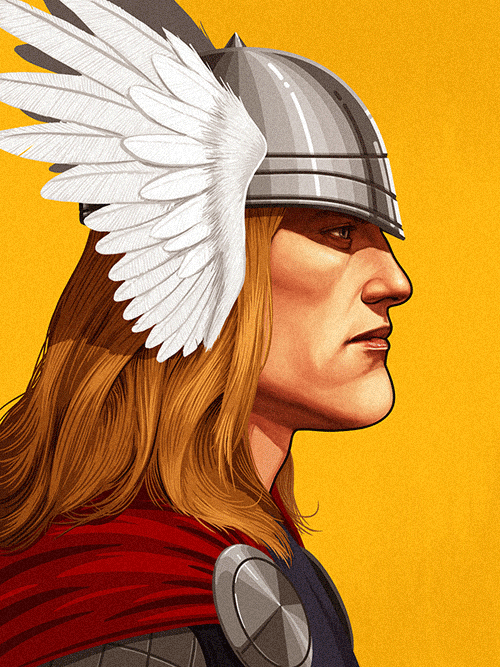 lacarpa:  Marvel portraits by  Mike Mitchell 