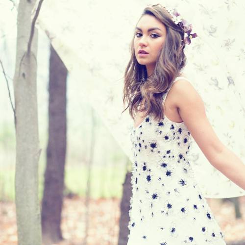 soft &amp; simple makeup &amp; hair for this bridal portrait by @jaminyc I love the pattern 