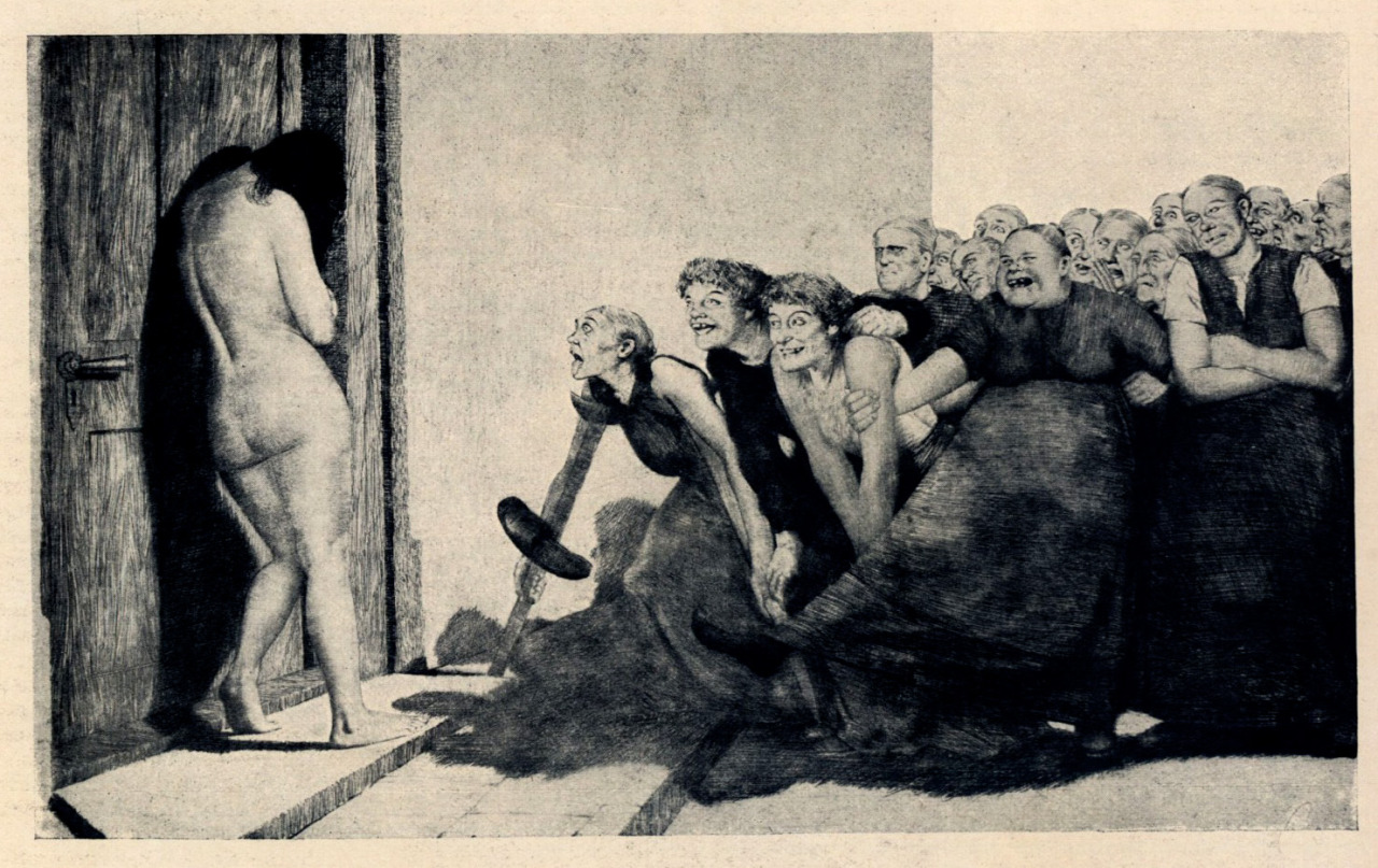 Joseph Uhl (1877-1945), ‘Tanz der Gemeinheit’ (Dance of Meanness), “Moderne Welt”, #8, 1925
Source