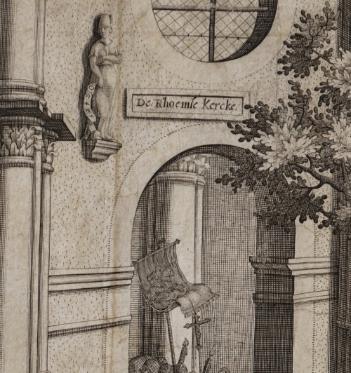 Anti-Catholic engraving (1605). Detail.