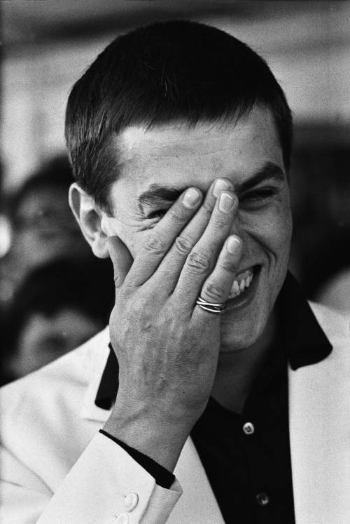 lovefrenchisbetter:    Alain Delon au Festival de Cannes en 1961  